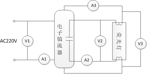 熒光燈測試原理圖