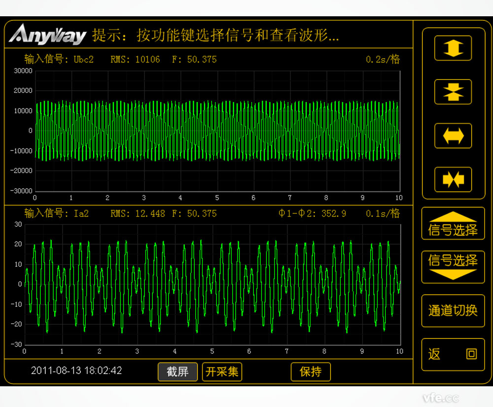 異步電動機(jī)定子疊頻法熱試驗(yàn)電源波形