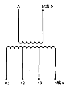 有一個(gè)多抽頭二次繞組的單相電壓互感器