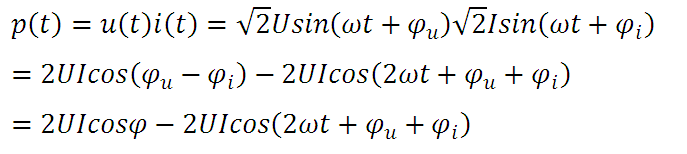 正弦穩(wěn)態(tài)電路的瞬時(shí)功率表達(dá)式