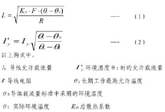 電纜載流量