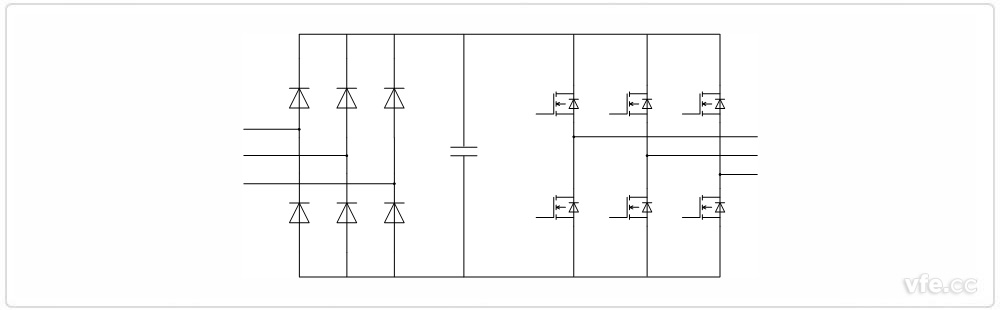  二電平變頻器主電路結(jié)構(gòu)